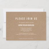 Big News Abschluss Ankündigung Einladung Kraft (Rückseite)