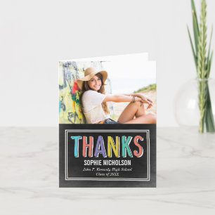 Big News Abschluss Vielen Dank Card Chalk Dankeskarte