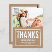 Big News Abschluss Vielen Dank Postcard Postkarte (Vorne/Hinten)