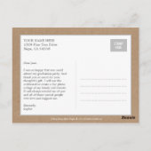 Big News Abschluss Vielen Dank Postcard Postkarte (Rückseite)