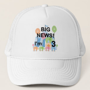 Big News Circus 3. Geburtstagsgeschenke und Gesche Truckerkappe