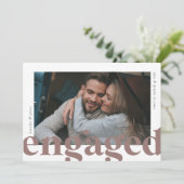 Big News | VERLOBUNG FOTO Ankündigung (Stehend Vorderseite)