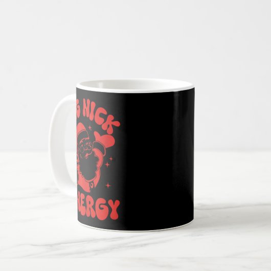 Big-nick-energy Christmas Santa Claus Xmas Holiday Kaffeetasse (Vorderseite Links)