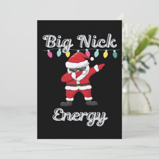 Big Nick Energy Einladung (Stehend Vorderseite)