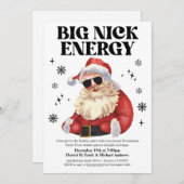 Big Nick Energy Friendsmas Christmas Party Invite Einladung (Vorne/Hinten)