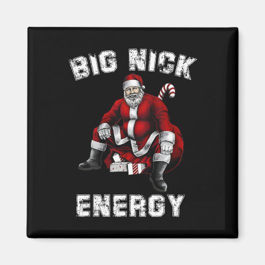 Big Nick Energy Fun Weihnachten Magnet (Vorne)