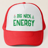 Big Nick Energy Funny Christmas Hat Truckerkappe (Vorderseite)