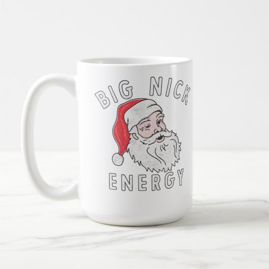 Big Nick Energy – Funny Santa Christmas Design Kaffeetasse (Links)