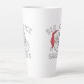 Big Nick Energy – Funny Santa Christmas Design Milchtasse (Vorderseite)