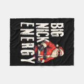 Big Nick Energy Funny Santa Christmas  Fleecedecke (Vorderseite (Horizontal))