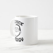 Big Nick Energy Funny Santa Christmas Kaffeetasse (Vorderseite Links)