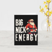 Big Nick Energy Funny Santa Christmas  Karte (Gelbe Blume)