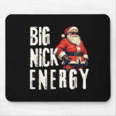 Big Nick Energy Funny Santa Christmas Mousepad (Vorne)