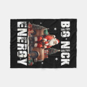 Big Nick Energy Funny Santa Christmas Shirts And Fleecedecke (Vorderseite (Horizontal))