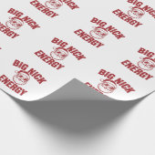 Big Nick Energy Funny Santa Rude Weihnachts-Joke Geschenkpapier (Ecke)