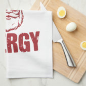 Big Nick Energy Funny Santa Rude Weihnachts-Joke Geschirrtuch (Viertel Falte)