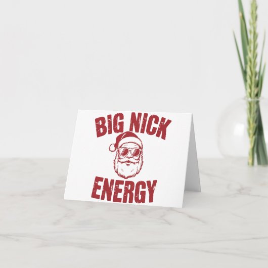 Big Nick Energy Funny Santa Rude Weihnachts-Joke Karte (Vorderseite)