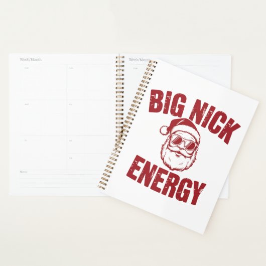 Big Nick Energy Funny Santa Rude Weihnachts-Joke Planer (Anzeige)