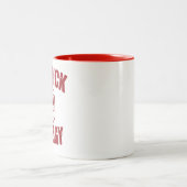 Big Nick Energy Funny Santa Rude Weihnachts-Joke Zweifarbige Tasse (Mittel)