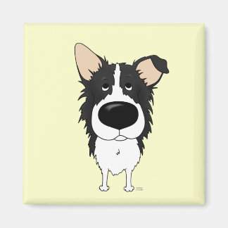 Big Nose Border Collie Magnet