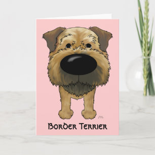 Big Nose Border Terrier Karte