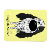 Big Nose English Setter Magnet (Horizontal)