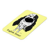 Big Nose English Setter Magnet (Linke Seite)