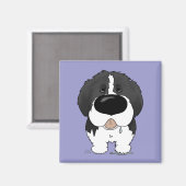 Big Nose Newfundland Magnet (Vorderseite/Rückseite)