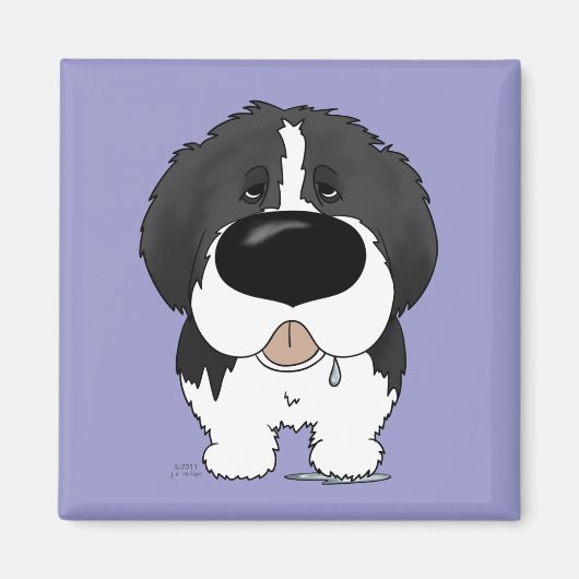 Big Nose Newfundland Magnet (Vorne)