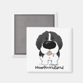 Big Nose Newfundland Magnet (Vorderseite/Rückseite)