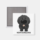 Big Nose Newfundland Magnet (Vorderseite/Rückseite)