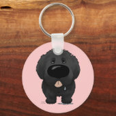 Big Nose Newfundland Schlüsselanhänger (Vorderseite)