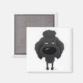 Big Nose Poodle Magnet (Vorderseite/Rückseite)