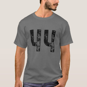 Big Number 44 für 44. Geburtstag 44 Jahre T-Shirt