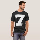 Big Number 7 Ballon Sportnummern T-Shirt (Vorne ganz)