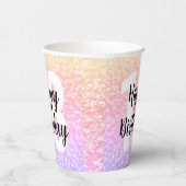 Big Number Mandala Birthday Paper Cups Pappbecher (Rechts)