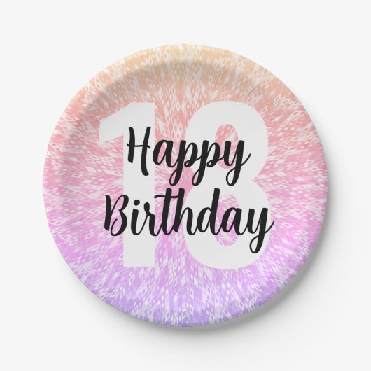 Big Number Mandala Birthday Paper Teller (Vorderseite)