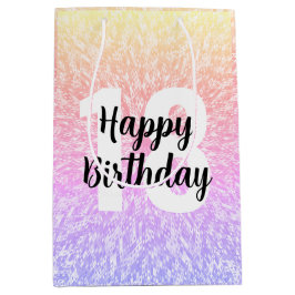 Big Number Mandala Geburtstagsgeschenktaschen Mittlere Geschenktüte