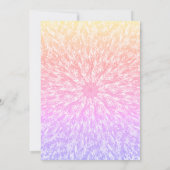 Big Number Mandala Geburtstagsparty Einladung (Rückseite)