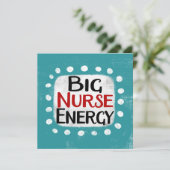 Big Nurse Energy Grußkarte Karte (Stehend Vorderseite)
