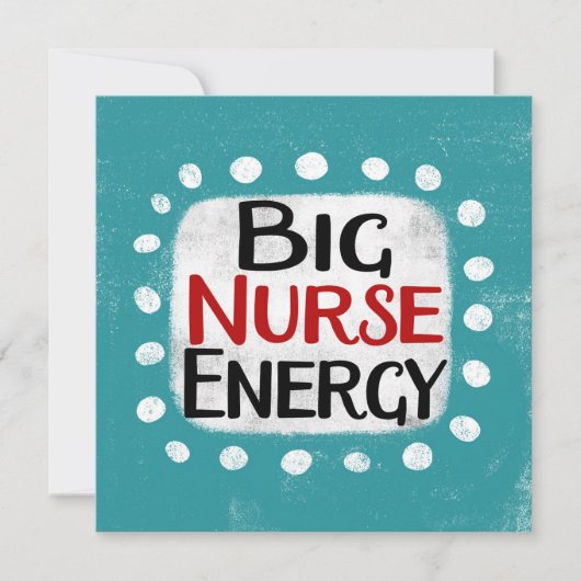 Big Nurse Energy Grußkarte Karte (Vorderseite)