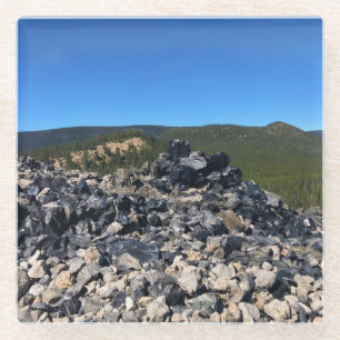 Big Obsidian Flow Glasuntersetzer