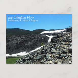 Big Obsidian Flow, Oregon Postkarte