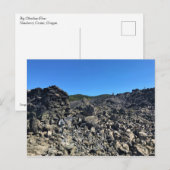 Big Obsidian Flow, Oregon Postkarte (Vorne/Hinten)