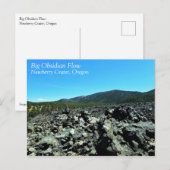Big Obsidian Flow Postkarte (Vorne/Hinten)