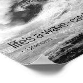 Big Ocean Wave Motivierend Poster (Ecke)