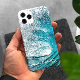 Big Ocean Wave Splash zum Hinzufügen Ihres Namens Case-Mate iPhone 14 Hülle