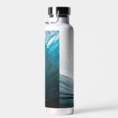 Big Ocean Wave Splash zum Hinzufügen Ihres Namens Trinkflasche (Rechts)