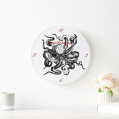 Big octopus Thunder_Cove Große Wanduhr (Zuhause)