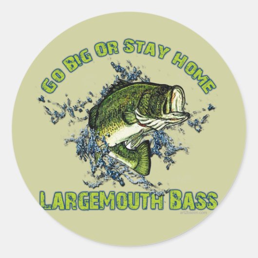 Big oder Bleibe Zuhause Runder Aufkleber (Vorderseite)